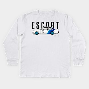 Escot Rally Legend Kids Long Sleeve T-Shirt